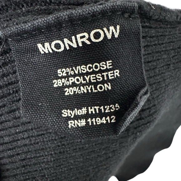 Monrow Womens Ribbed Sweater Knit Halter Tank Top Size XS Black - Picture 6 of 7